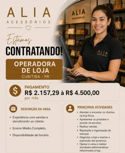 OPERADORA DE LOJA - LOJAS ALIA