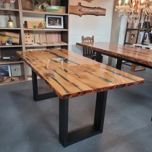 Mesa De Jantar Rustica, Linha Caroline, 4 a 6 Lugares, Medida 180x87x4