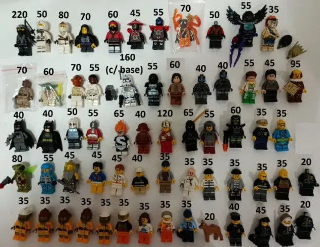 Minifiguras LEGO Originais temas diversos: Star Wars, Ninjago, Marvel, City, Incríveis,etc