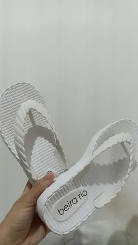 Chinelo branco-Beira Rio