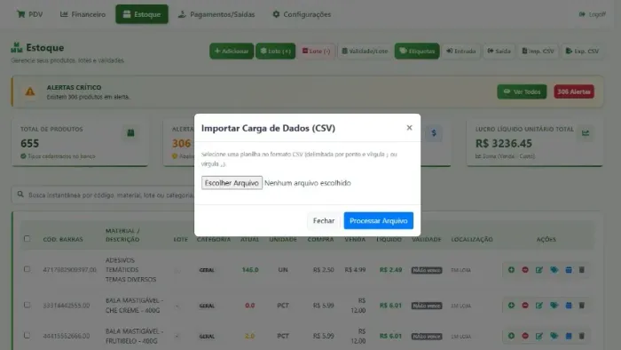 1 mês gratis - Software para loja, frente de caixa, pdv, estoque, financeiro, fiado etc