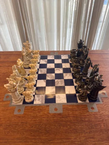 Jogo Xadrez Harry Potter e Dragões + Peças Colecionáveis