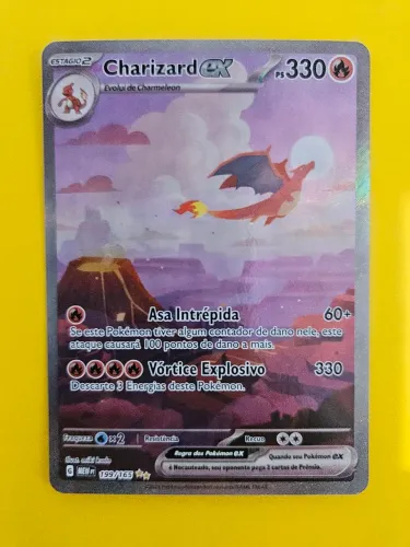 Carta Pokémon Charizard EX (199/165) NM - 151