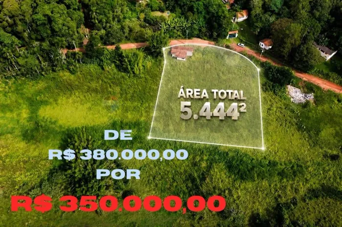 Terreno Plano 5.444m² em Bom Jesus dos Perdões com Córrego na Divisa e Excelente Topografi