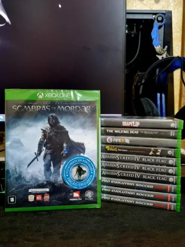Jogo Sombras de mordor para ps4 - novo lacrado