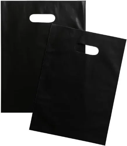 Sacola Boca de Palhaço Cor Preta 20x30x12 cm - 50 Unidades