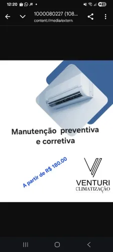Manutenção preventiva de ar condicionado 