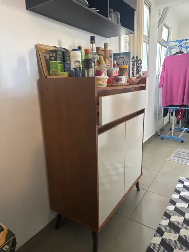 Bancada gourmet armário e gaveta para cozinha