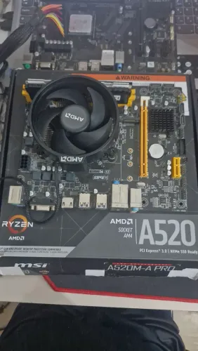 Kit Ryzen 5 4500 16gb ram ddr4 placa A520 am4