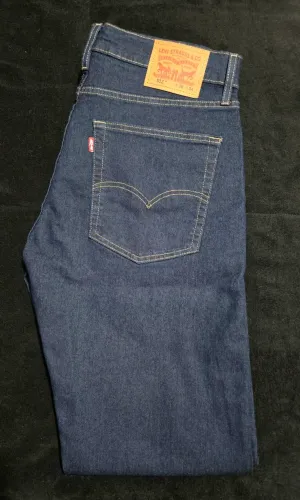 Calça Jeans Levi's 512 Slim Taper Lavagem Escura [W36 L34 / Tam 46] (Nova / Nunca Usada)