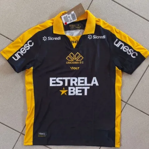 camisa original criciuma ec volt preta tamanho g 2025 2026