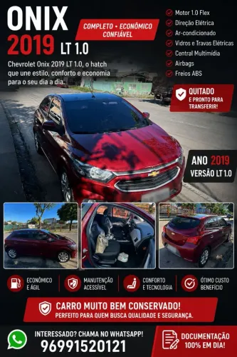 Chevrolet Onix Hatch LT 1.0 8V Flex Mec. 4P 2019
