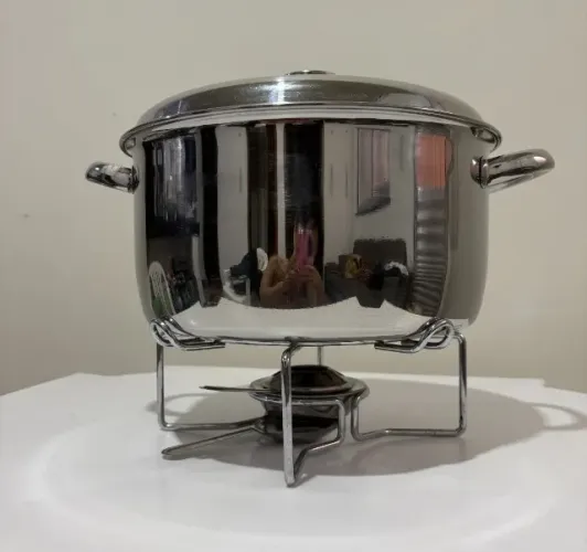 Rechaud redondo de Inox 7L
