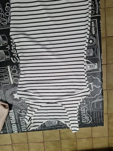 vestido listrado