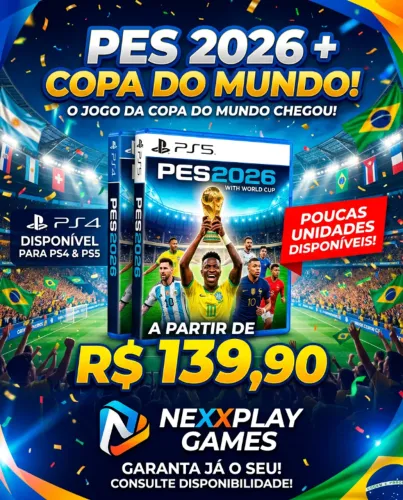 PES 2026 - ATUALIZADO COM A COPA DO MUNDO E MUITO MAIS - PS4 E PS5