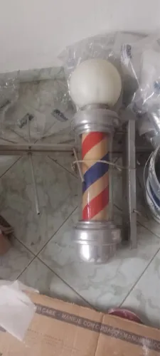Barber pole / poste do barbeiro giratório