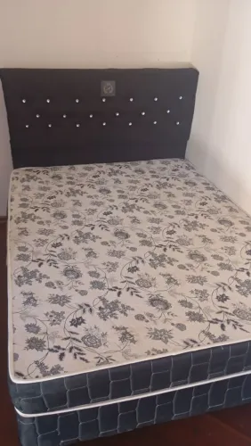 Cama box casal padrão e cabeceira 