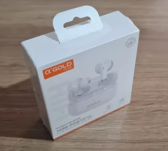 FONE DE OUVIDO BLUETOOTH 5.3 SEM FIO (TWS) TOUCH RESIST. AGUA - A ?GOLD FN-BT28
