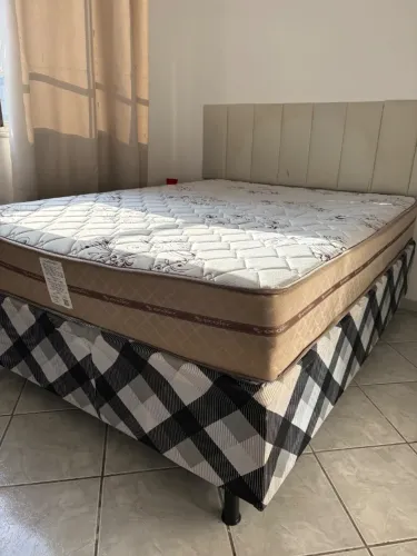 Cama box casal + colchão sem baú 