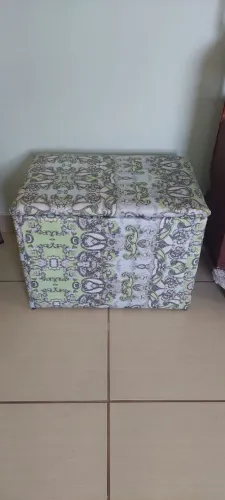 Baú / puff para sala ou quarto (Baú p/ brinquedos etc) banqueta