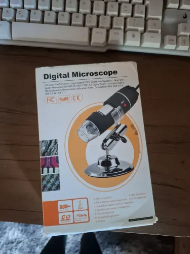 Microscópio Digital USB HD 1600x Completo