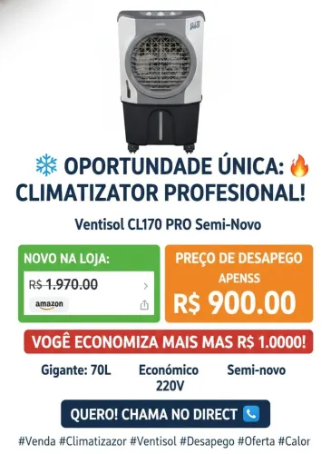 Climatizador profissional ventisol cl170 pro