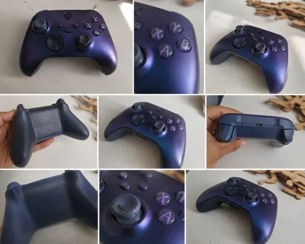Controle xbox azul/Roxo metálico