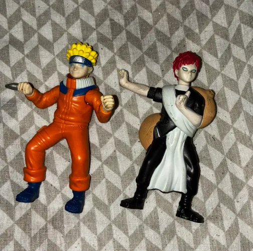 Bonecos Naruto e Gaara Mc Donald's