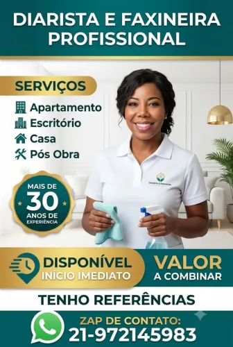 Diarista/faxineira profissional