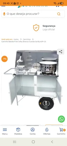 Carrinho de batata frita 