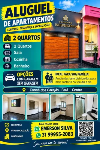 Aluguel de apartamentos Centro Canaã dos Carajás