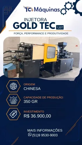 Máquina Injetora Gold Tec