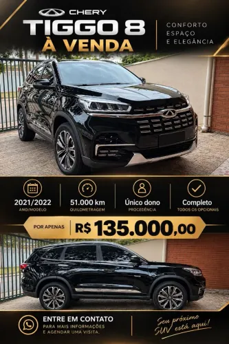 Chery Tiggo 8 TXS 1.6 Turbo Tgdi AUT 2022