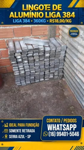 Lingotes de Alumínio