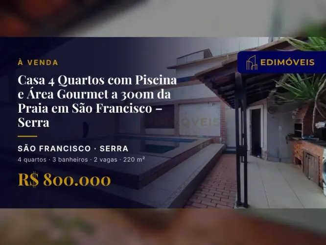 Casa com Estilo e Conforto em São Francisco Serra, Oportunidade Imperdível!