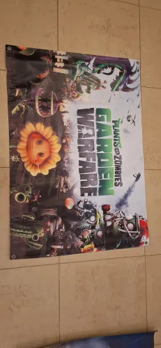 Painel em Lona Plants Versus Zombies Gardenwarfare 1,00x0,70 m