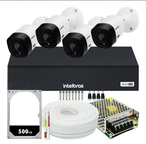 Kit com 4 câmeras Intelbras 1900R$ já instalado PROMOÇÃO 