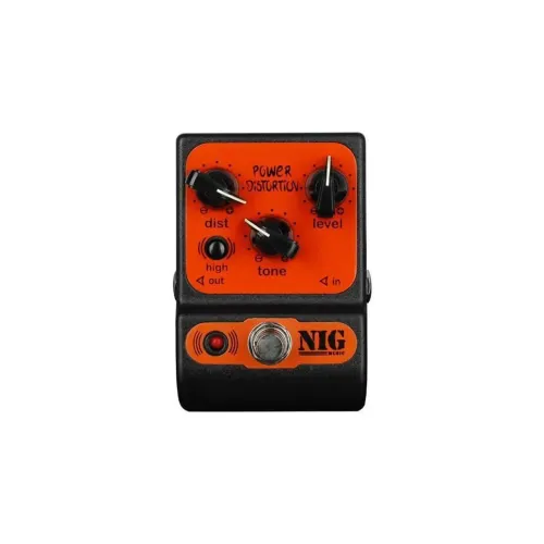 Pedal Guitarra NIG Power Distortion Laranja
