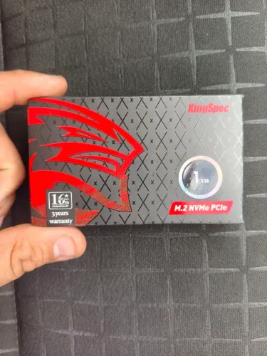 SSD NVME 1TB Kingspec Novo lacrado 3200 MPBS gravação/ 1900mbps Escrita