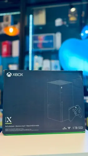 Xbox séries x recondicionado Microsoft 1 ano garantia