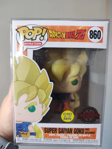 Funko Pop GLOW Super Saiyan Goku First Appearance N°860 RARO