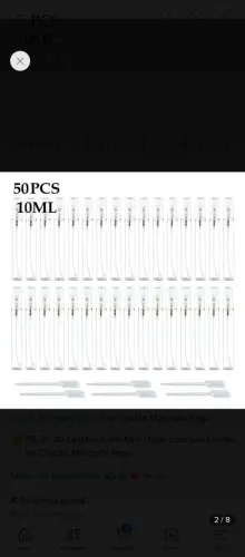 Frasco spray vídro 10 ml 50 unidades 