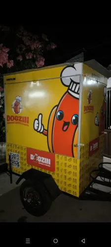 Trailer completo pastel e salgado e hot dog