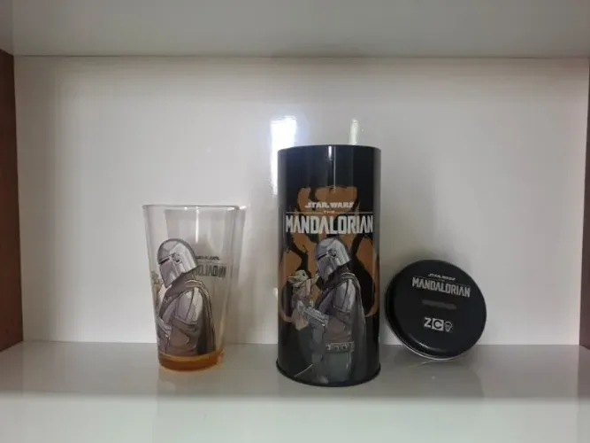 Copo vidro Mandalorian