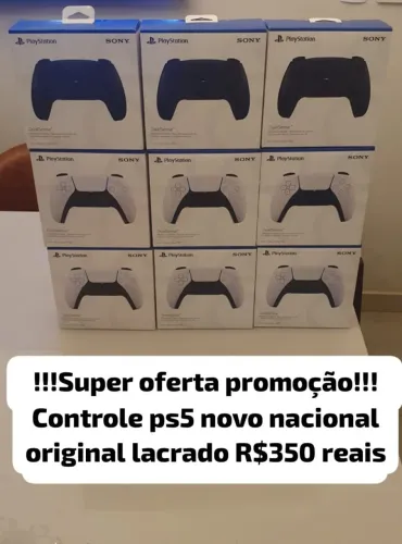 Controle ps5 novo nacional e lacrado