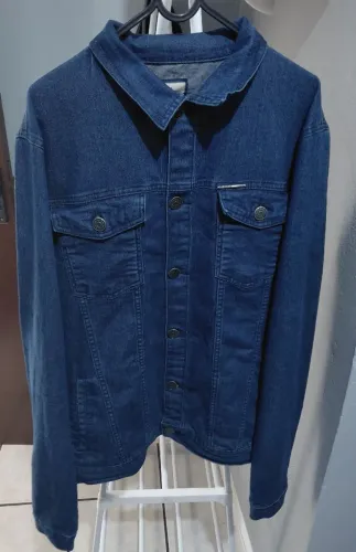 Jaqueta jeans polo wear azul marinho 