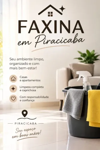 Serviços de faxina em Piracicaba 