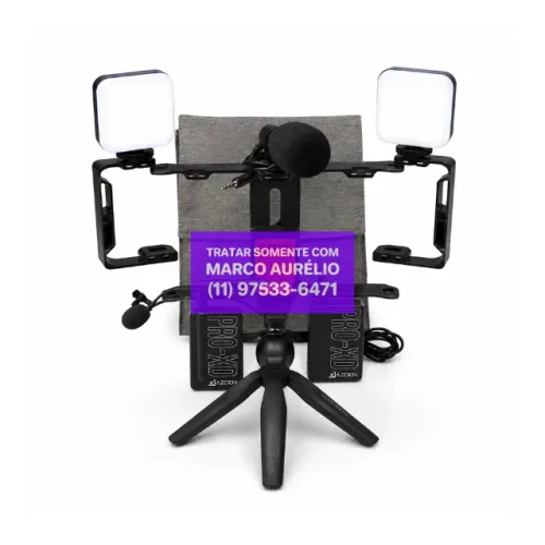 Receptor de Microfone Sem Fio Azden PRO-XDT Recarregável com Kit de Gravação - R$ 1.000