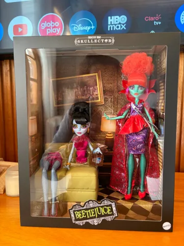 Boneca Monster high Skullector Beetlejuice lacrada