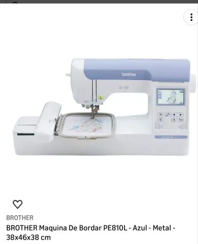 Venda de máquina de Bordar Brother PE810L